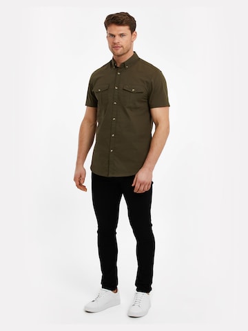 Threadbare Regular fit Button Up Shirt 'Furore' in Green