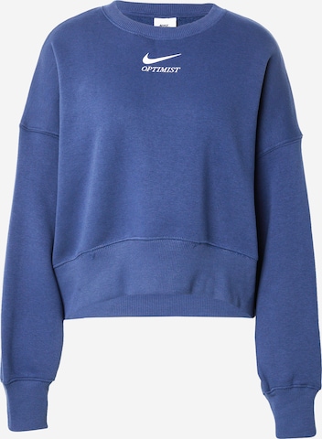 mėlyna Nike Sportswear Megztinis be užsegimo 'PHNX FLC': priekis