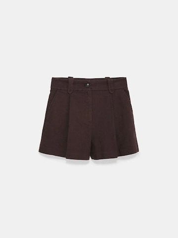 Dilvin Wide leg Trousers in Brown: front