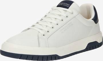 ARMANI EXCHANGE - Sapatilhas baixas em branco: frente