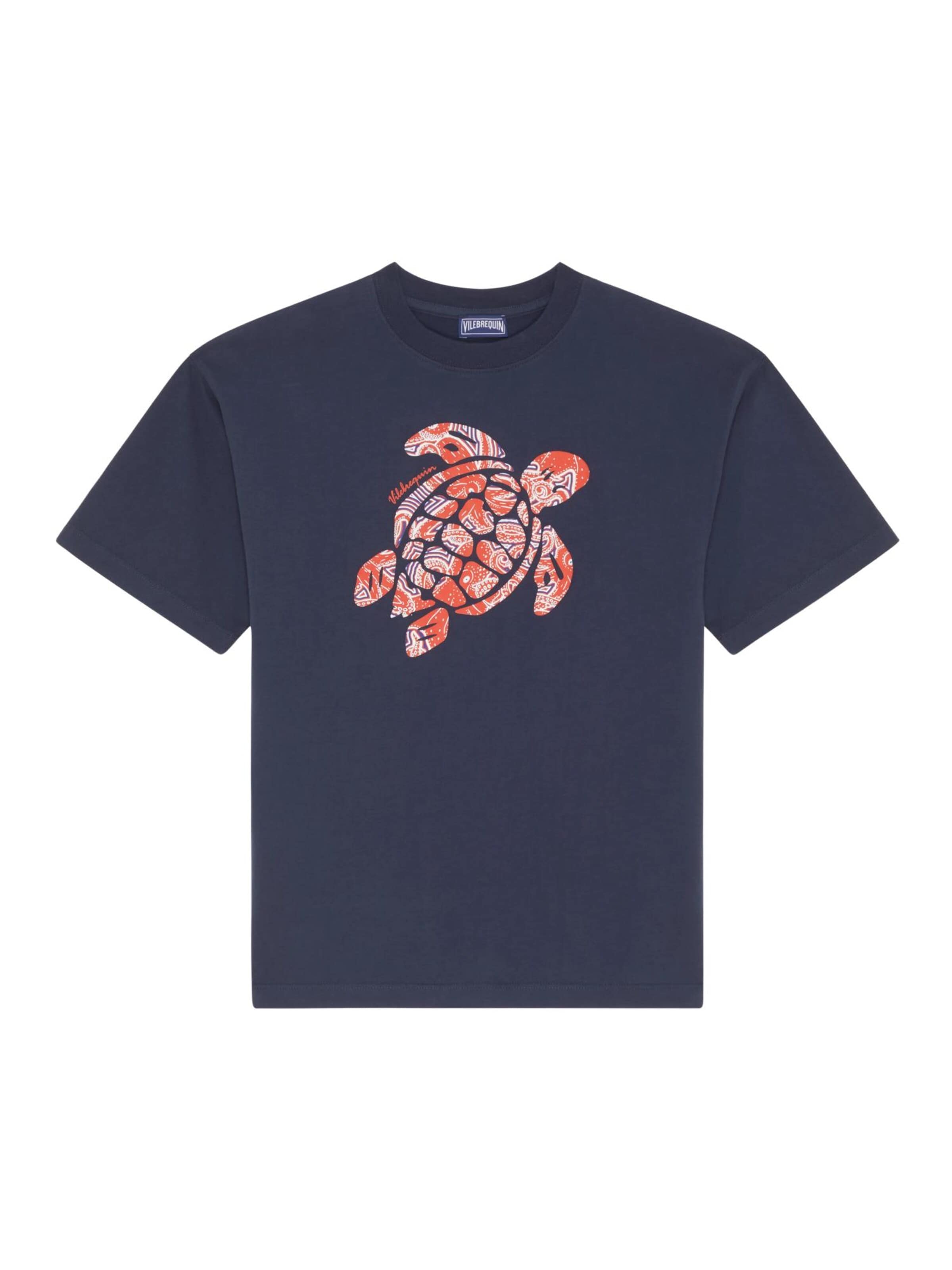 T-Shirt Vilebrequin en bleu : devant