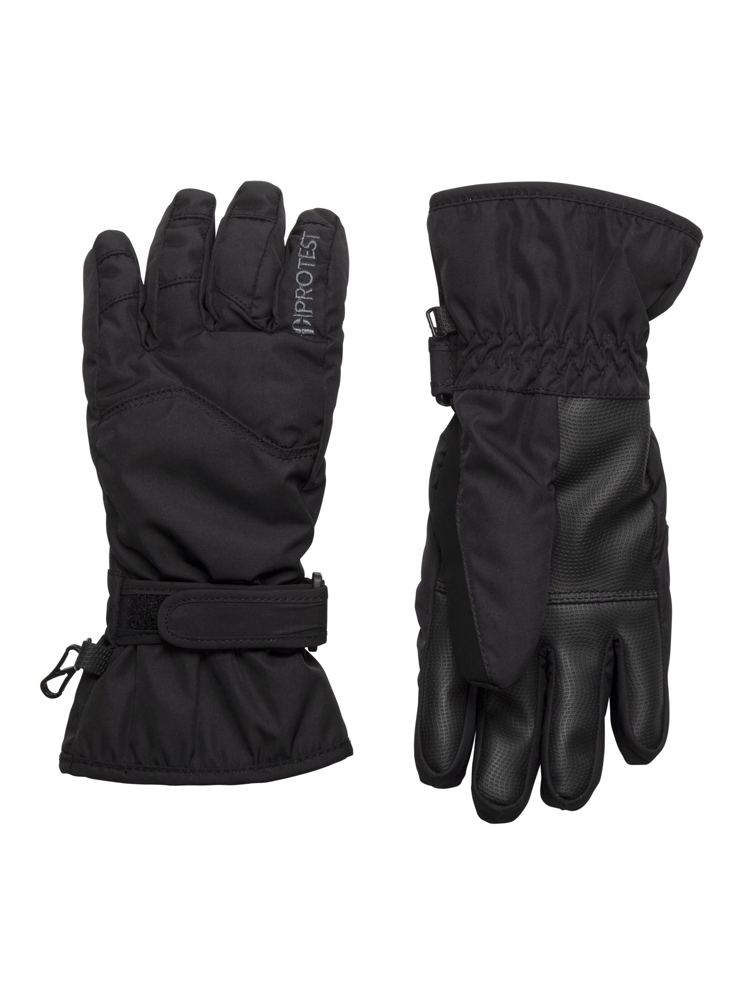 PROTEST Sporthandschuhe 'CAREW JR'‌‌ in Schwarz: Vorderseite