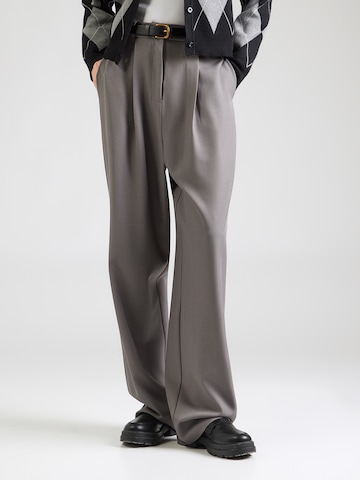 Wide leg Pantaloni con pieghe 'Rachel' di ABOUT YOU in grigio: frontale