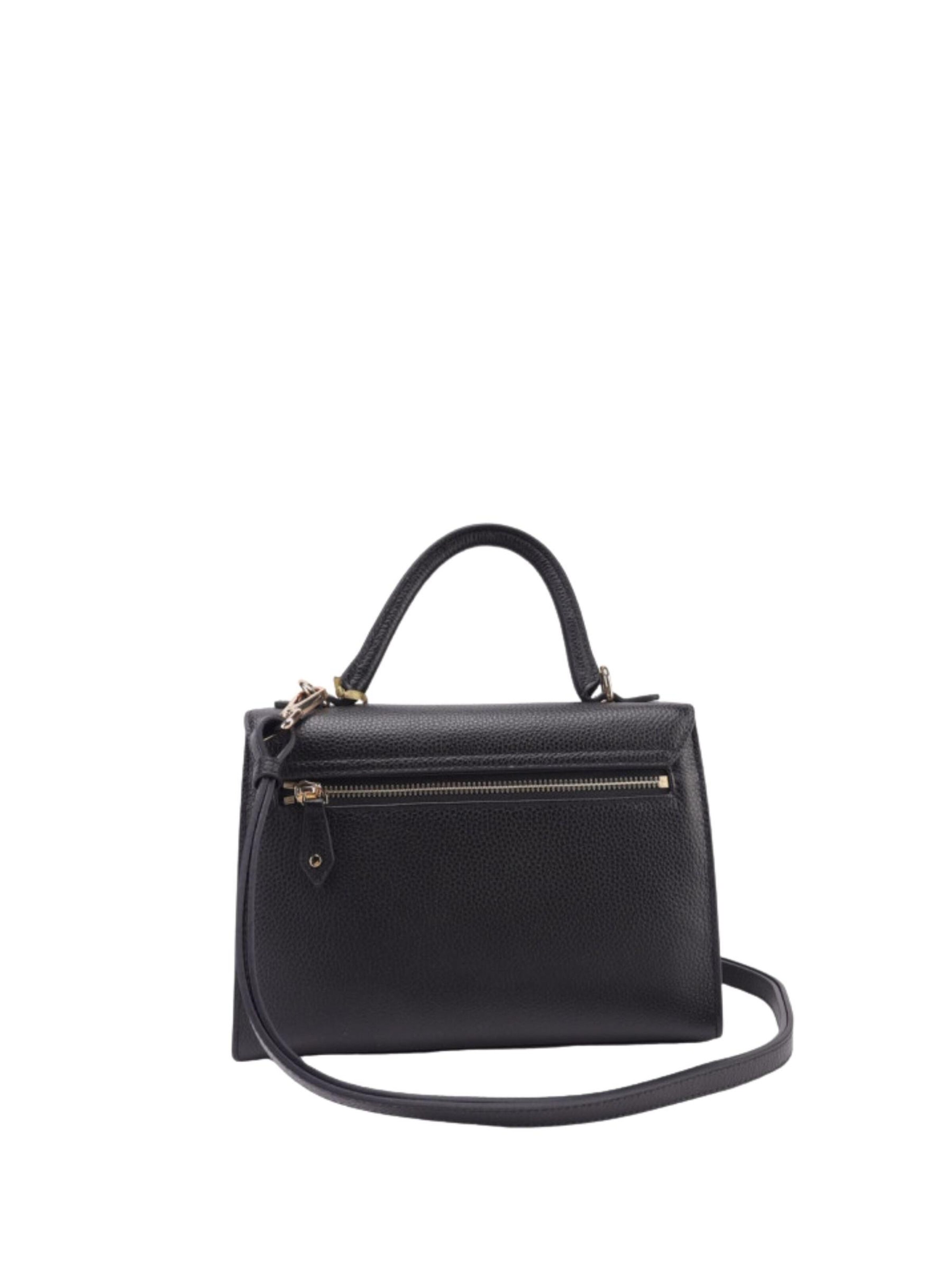 MAC DOUGLAS Handtas 'Mac Douglas Sacs À Main S Clichy Alba Cuir Noir' in Zwart