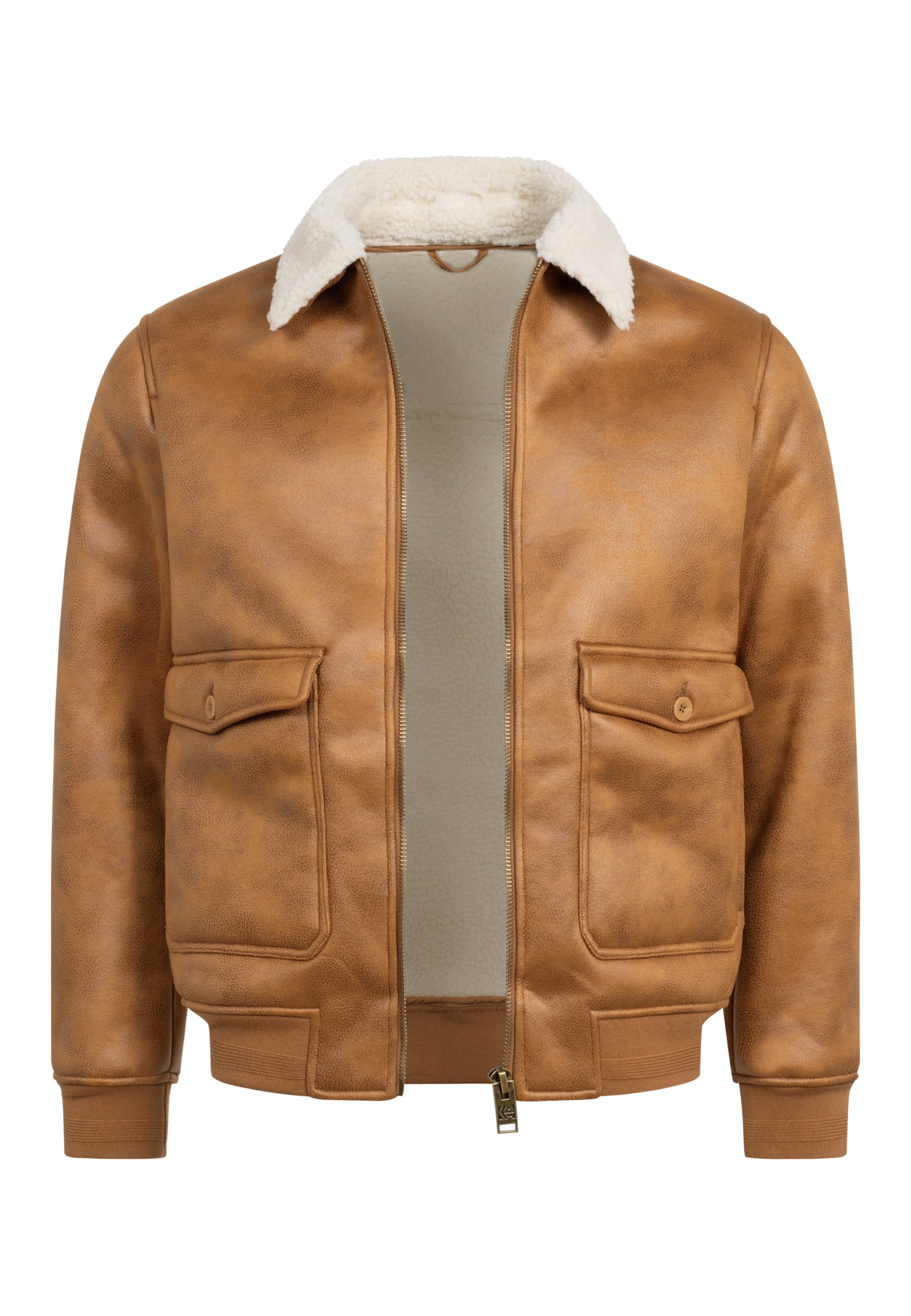 INDICODE JEANS Between-Season Jacket 'Westmont' in Beige: front