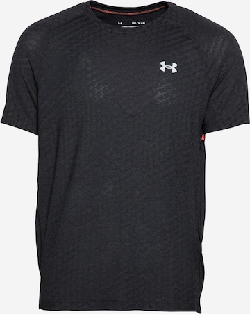 T-Shirt fonctionnel 'Streaker' UNDER ARMOUR en noir : devant