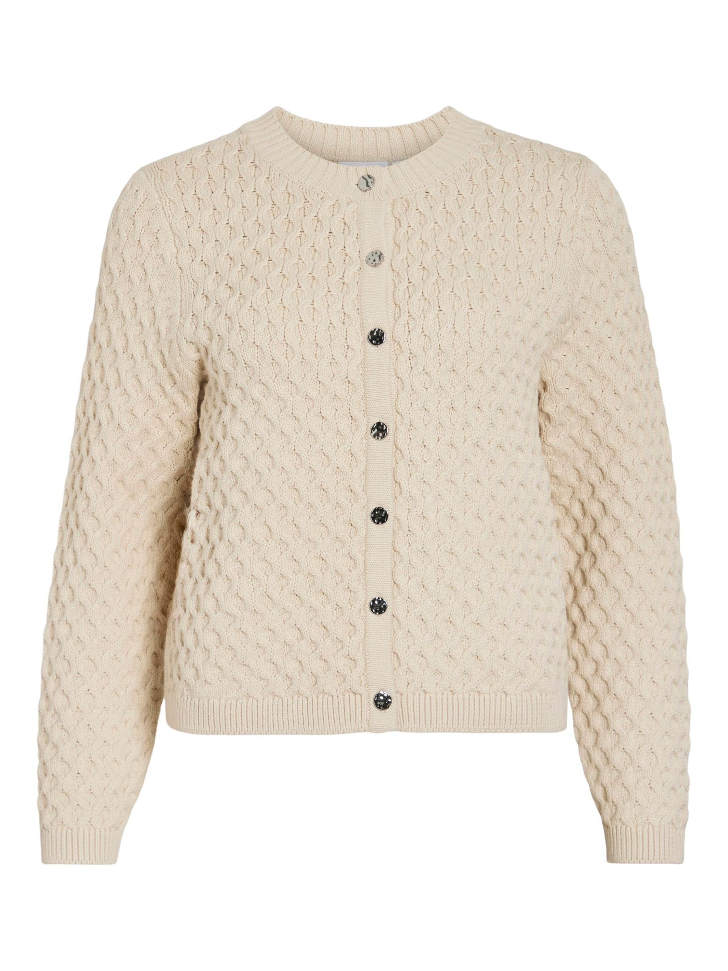 VILA Cardigan en beige clair, Vue avec produit