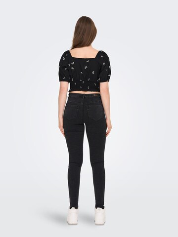 ONLY Skinny Jeans 'Royal' in Zwart