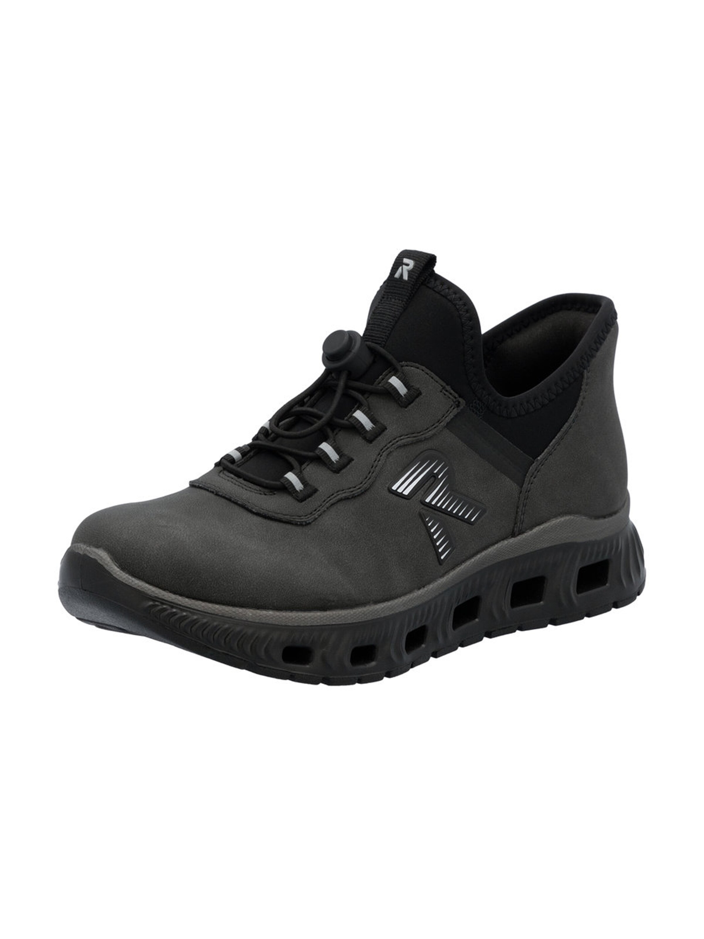 Rieker Sport Sneaker in Schwarz: Vorderseite