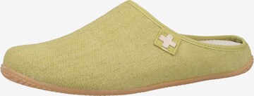 Living Kitzbühel Slippers in Green: front