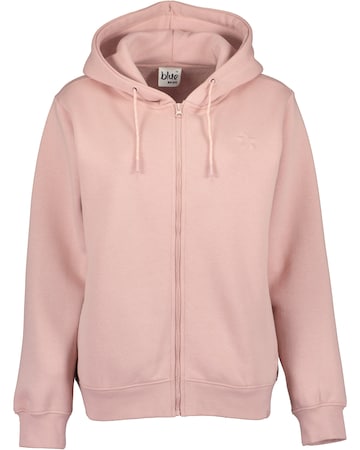BLUE SEVEN Zip-Up Hoodie in Pink: front