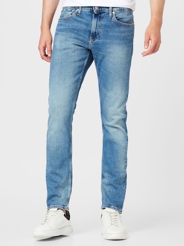 Slimfit Jeans de la Calvin Klein Jeans pe albastru: față