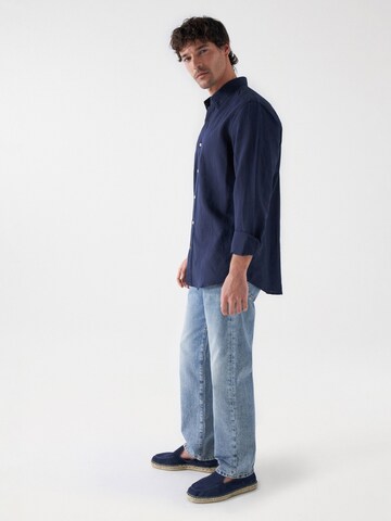 Salsa Jeans Regular Fit Hemd 'Birmingham' in Blau