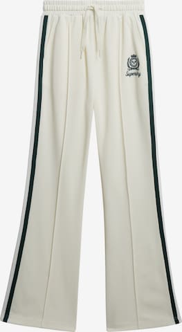 Pantalon 'Country Club' Superdry en blanc : devant