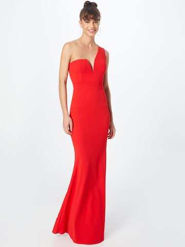 WAL G. - Vestido de noche 'GIGI' en rojo: frente