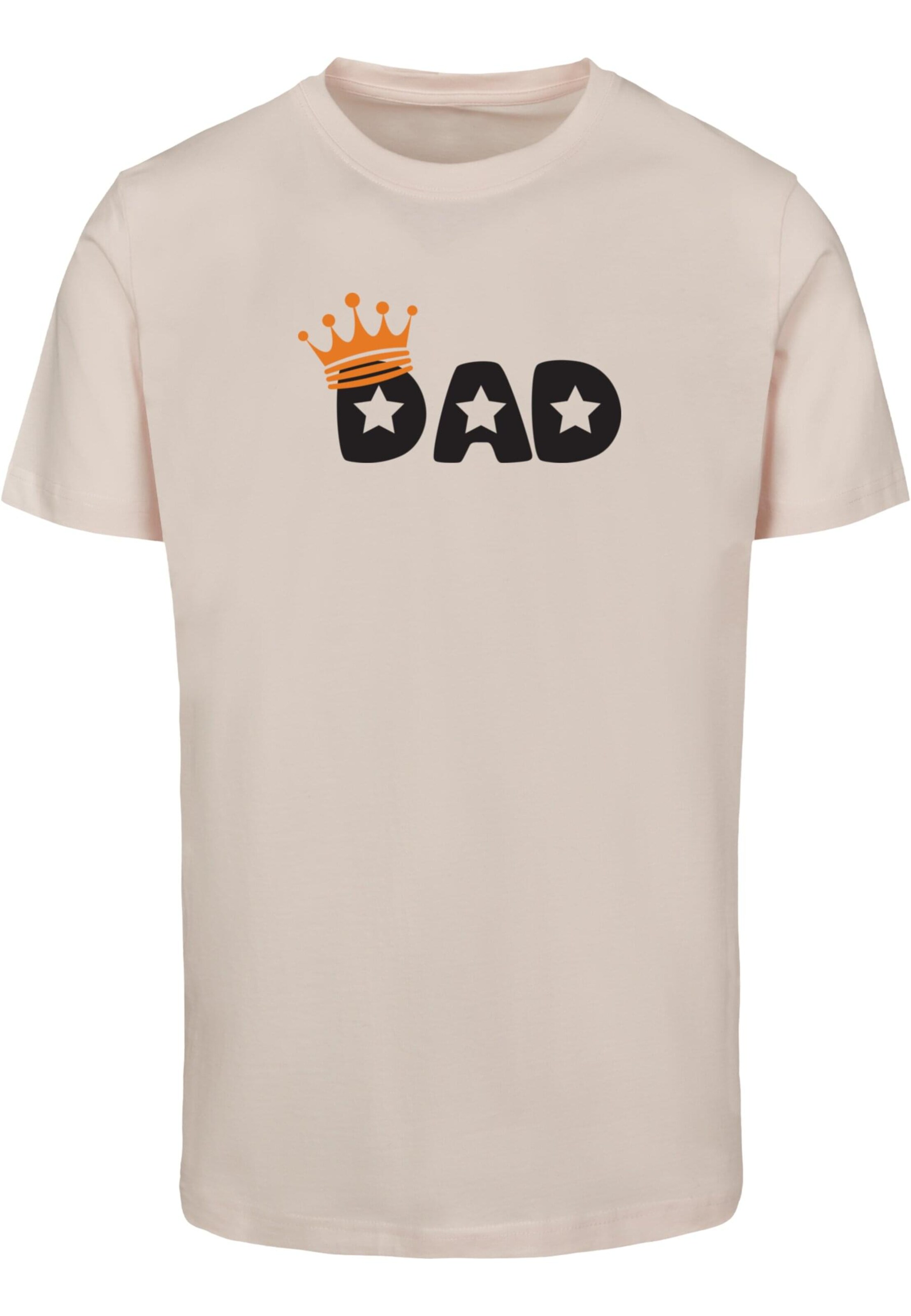 T-Shirt 'Fathers Day - King Dad' Merchcode en rose : devant