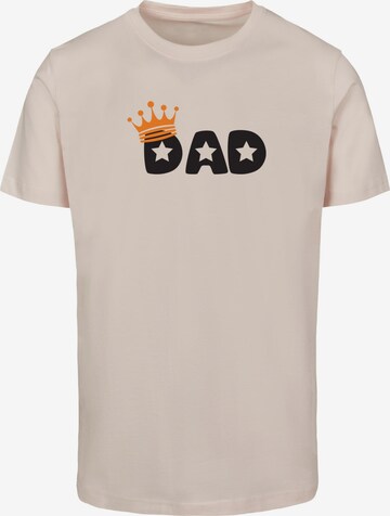 T-Shirt 'Fathers Day - King Dad' Merchcode en rose : devant