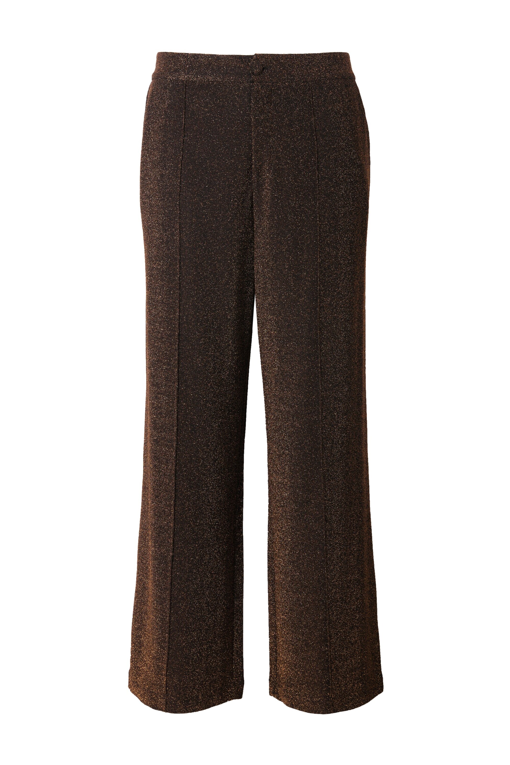 Studio Untold Regular Pantalon in Bruin: voorkant