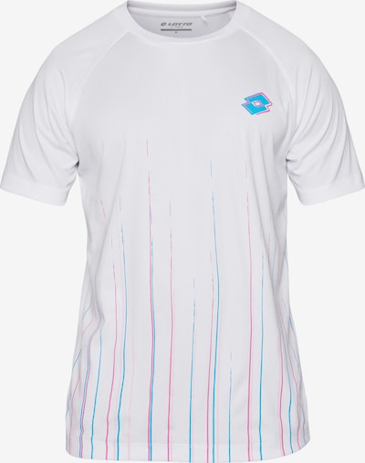 LOTTO T-Shirt fonctionnel en bleu ciel / rose / rose clair / blanc, Vue avec produit
