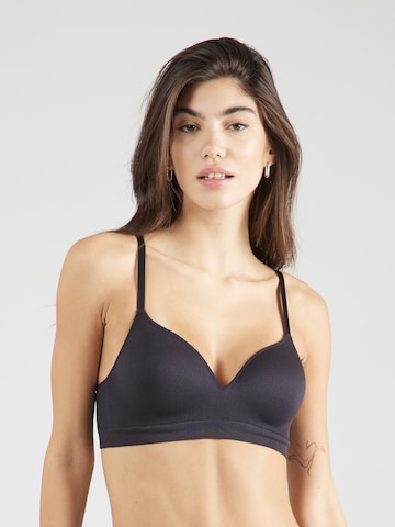 Lindex T-shirt Bra in Beige: front