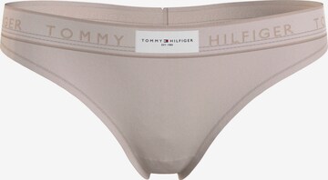 Tommy Hilfiger Underwear Thong in Beige: front