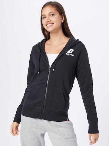 new balance Sweat jacket in Black: front