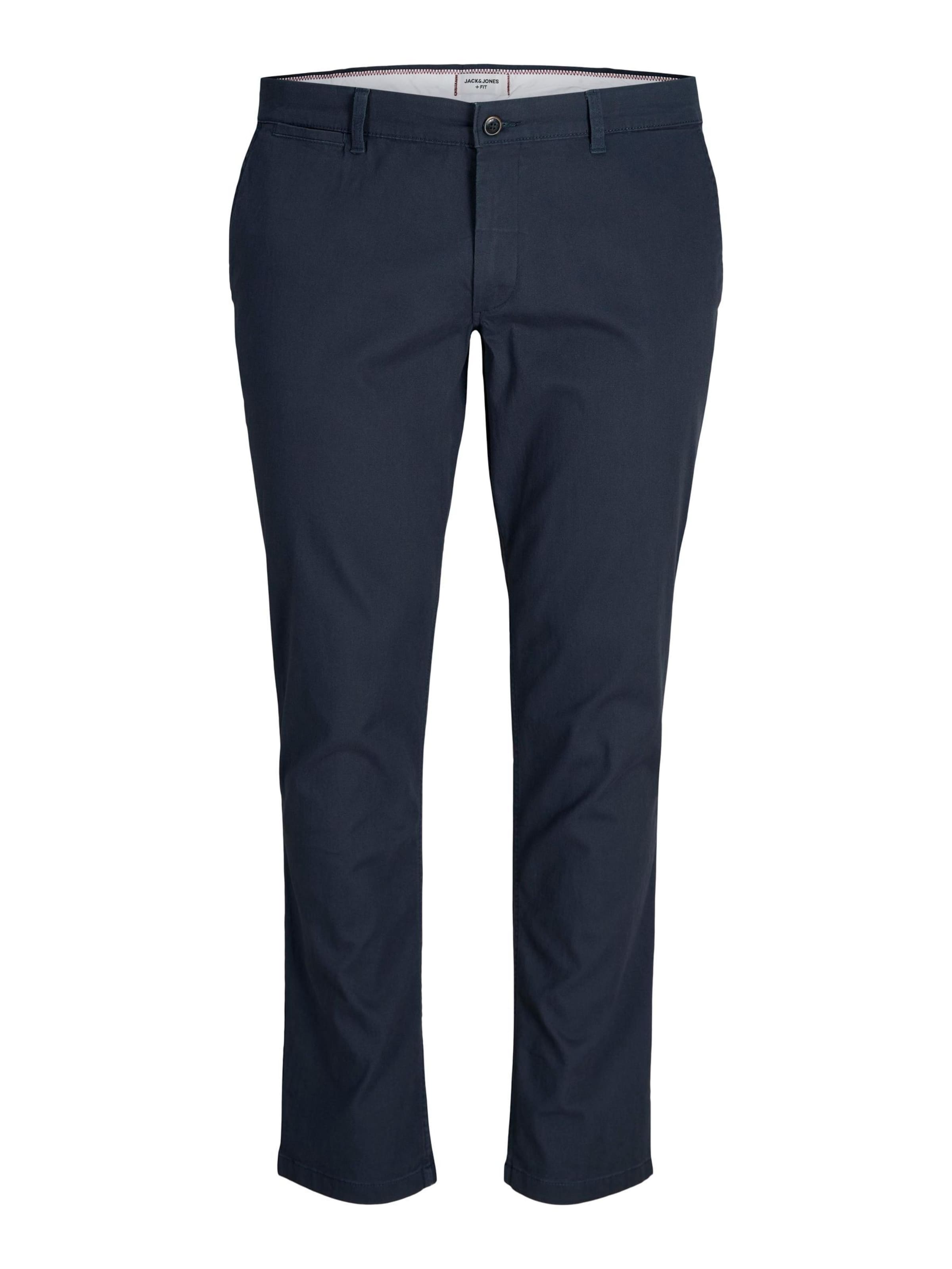 Jack & Jones Plus Slim fit Chino Pants 'JPSTMarco JJDave' in Blue: front