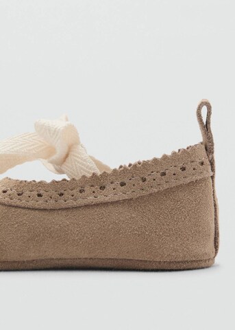 MANGO KIDS Ballet Flats 'Clau' in Beige