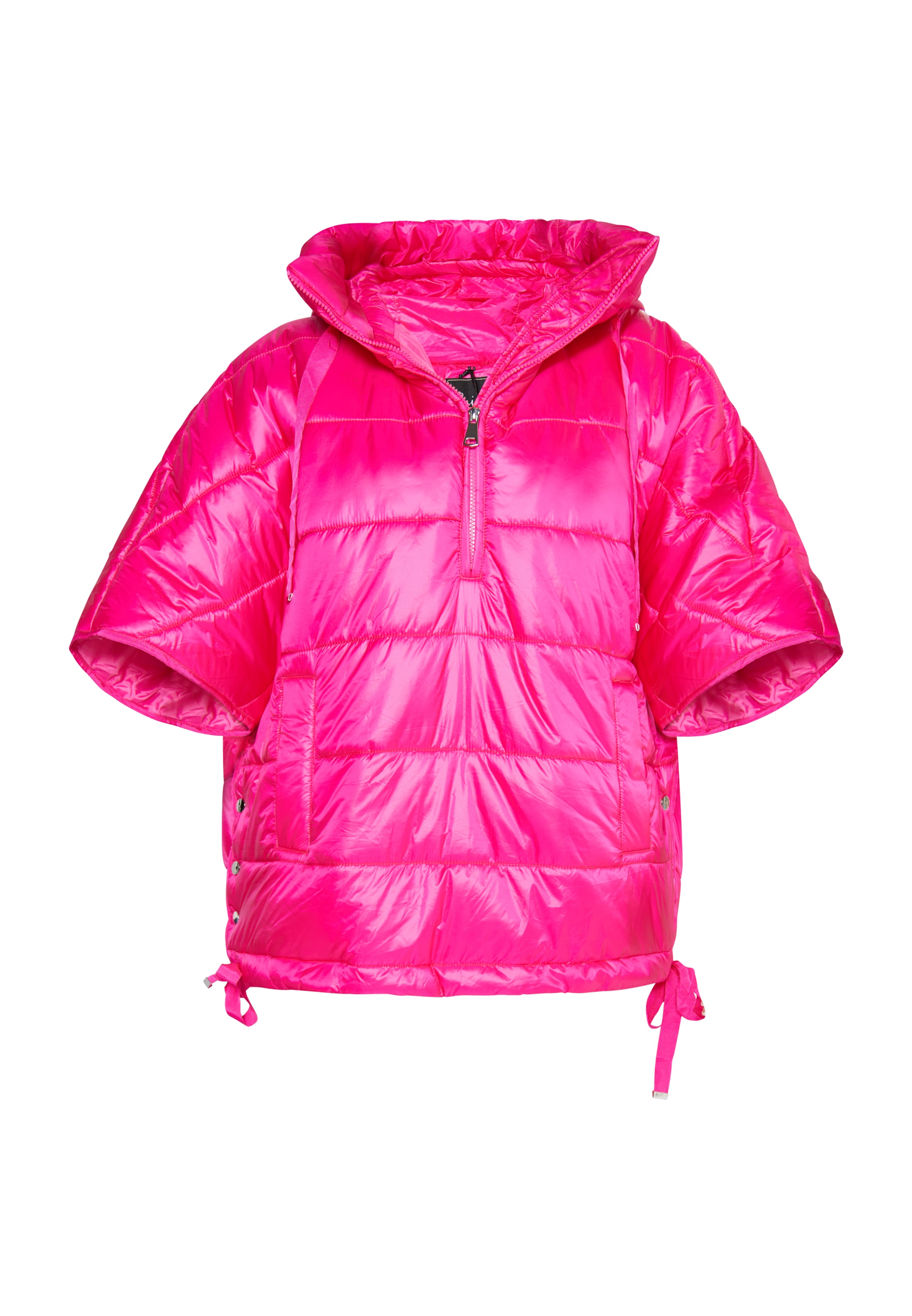 faina Демисезонная куртка в Ярко-розовый: спереди