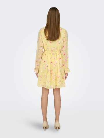 Robe 'ROSEY' ONLY en jaune