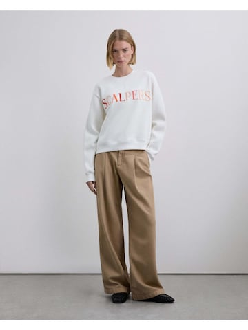 Sweat-shirt Scalpers en blanc : devant