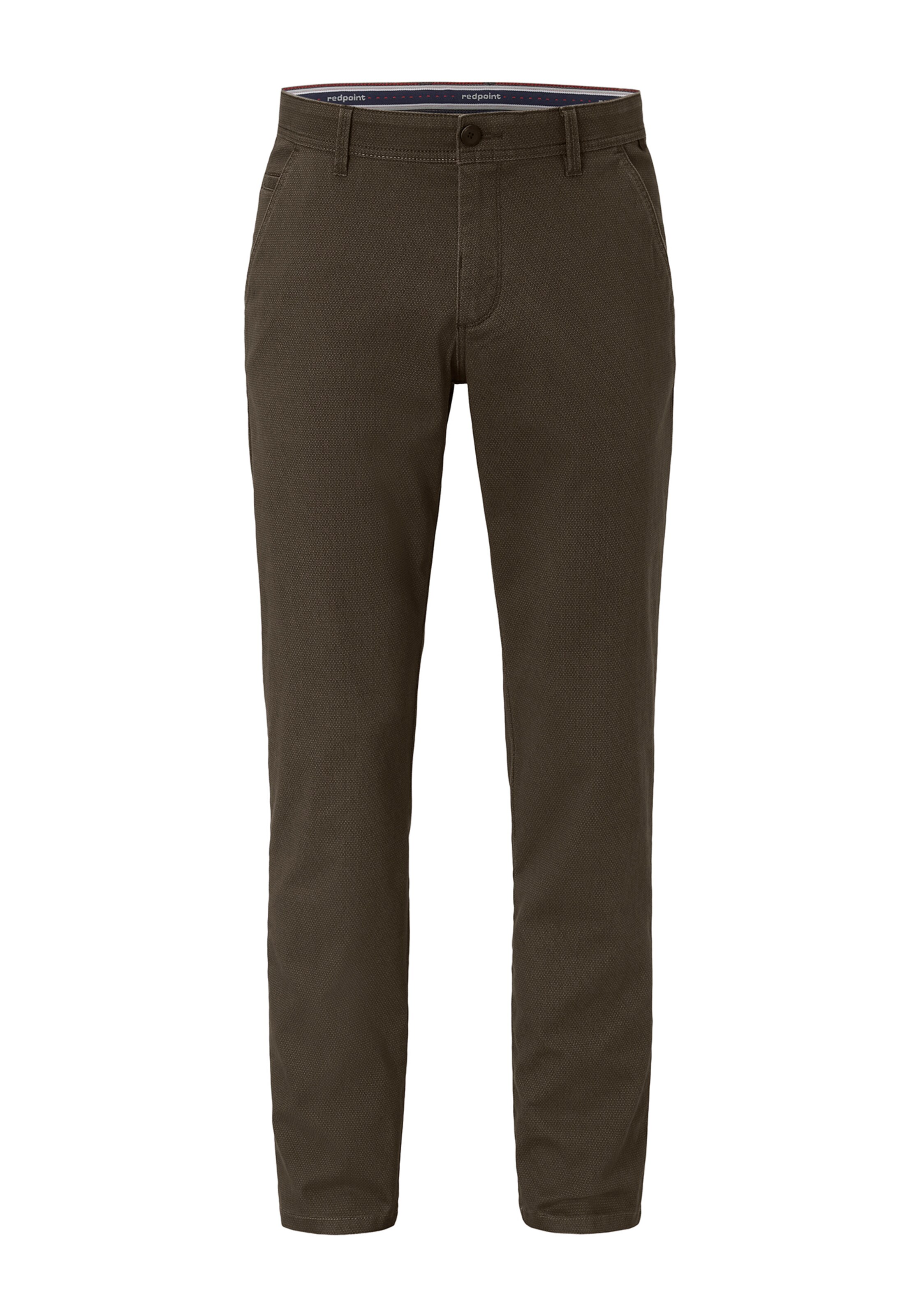 REDPOINT Chino Pants in Green: front