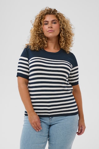 KAFFE CURVE - Pullover 'Lizzy' em azul: frente