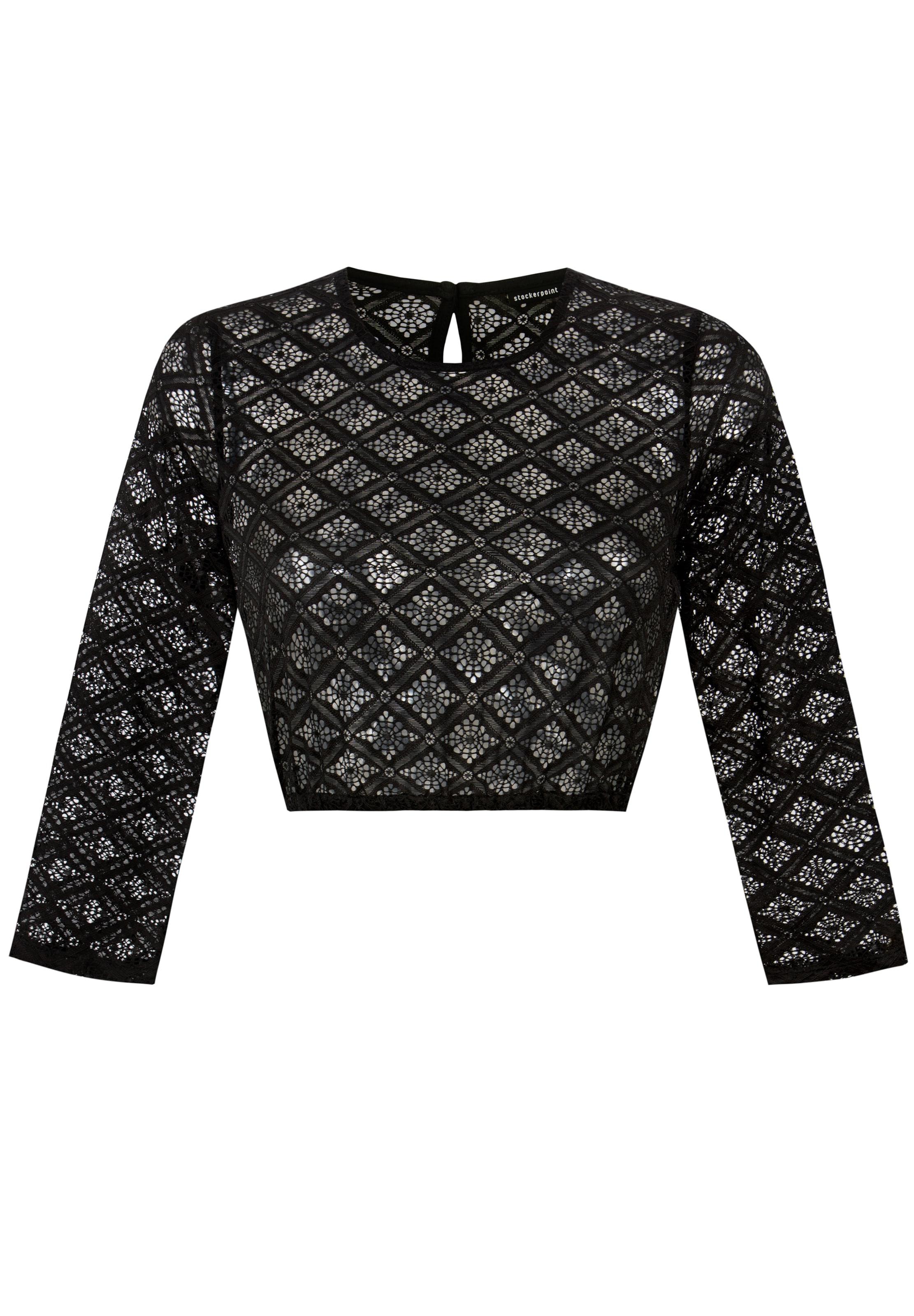 STOCKERPOINT Traditional blouse 'Holly' in Black: front