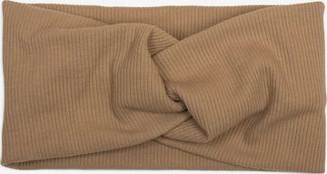 styleBREAKER Haarschmuck 'Feinripp Haarband gedreht' in Braun: Vorderseite