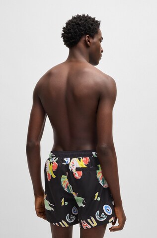 HUGO Badeshorts 'Calala' in Schwarz