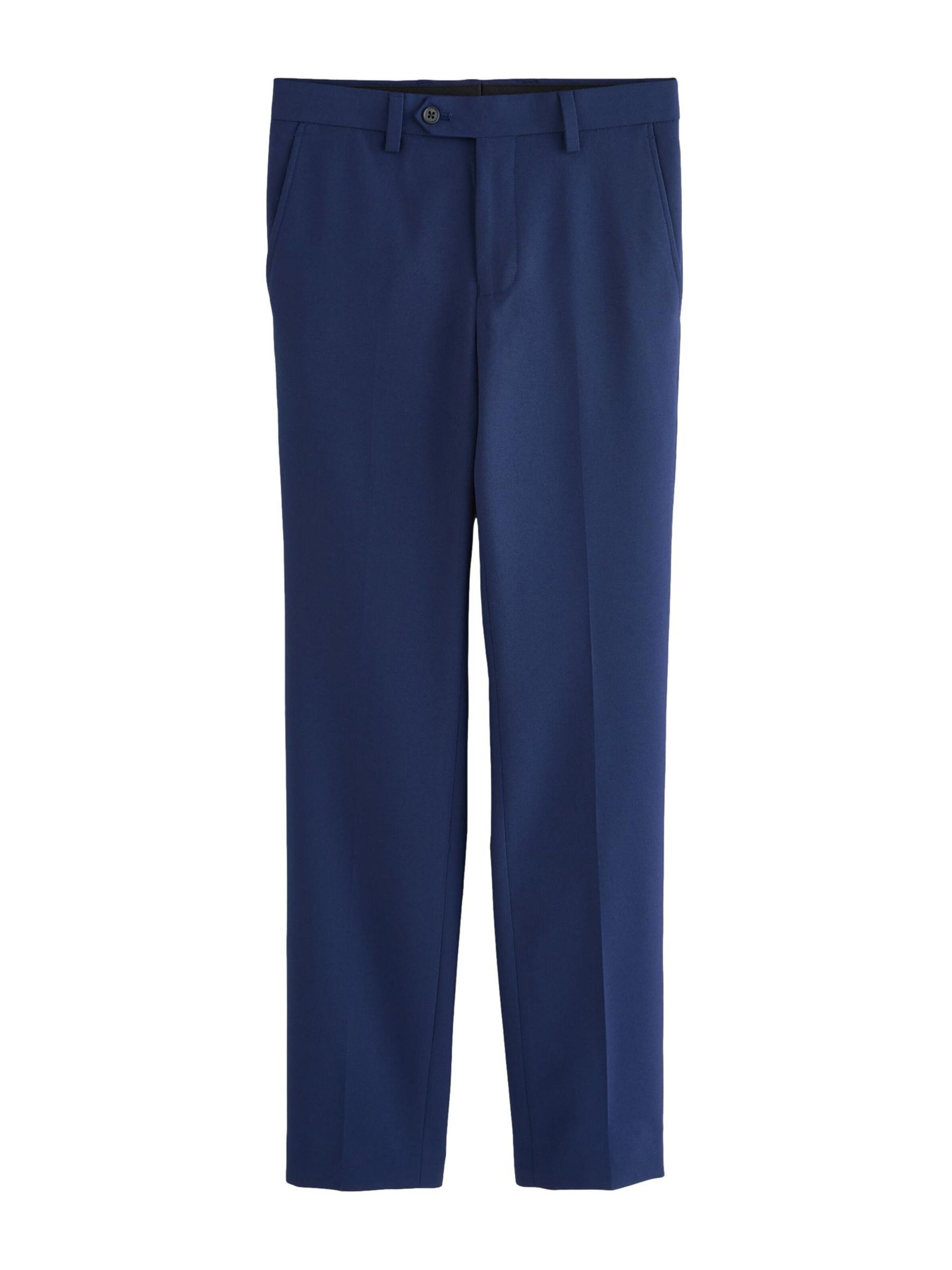 Pantaloni cu dungă de la Next pe albastru: față