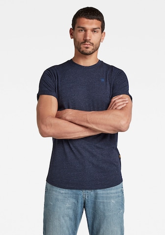 T-Shirt G-Star RAW en bleu : devant