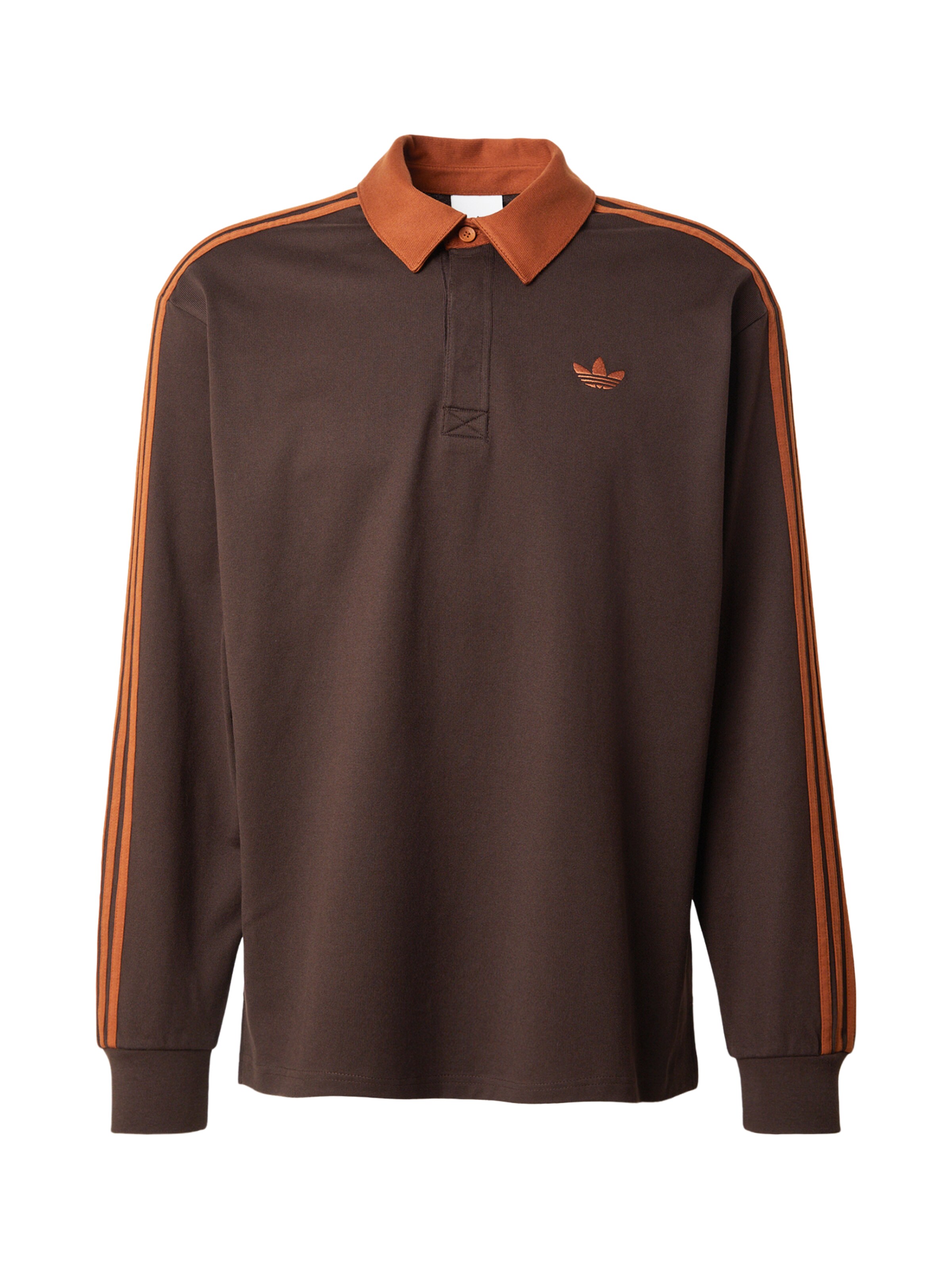 ADIDAS ORIGINALS Poloshirt in XS in schoko / kupfer, Produktansicht