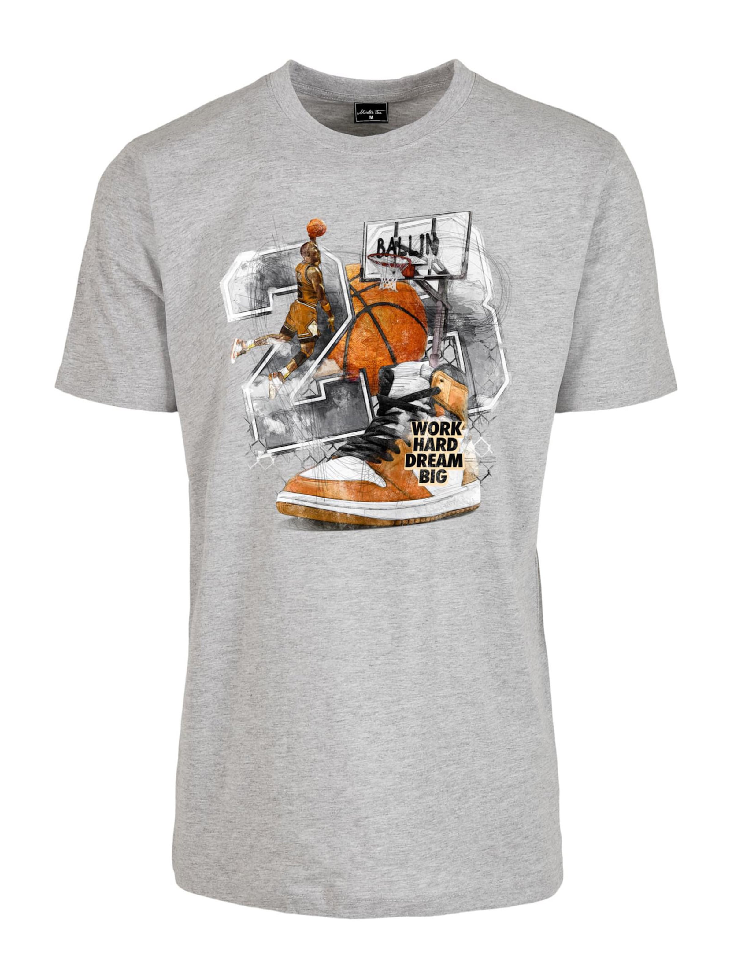 Mister Tee Tričko – šedá: přední strana