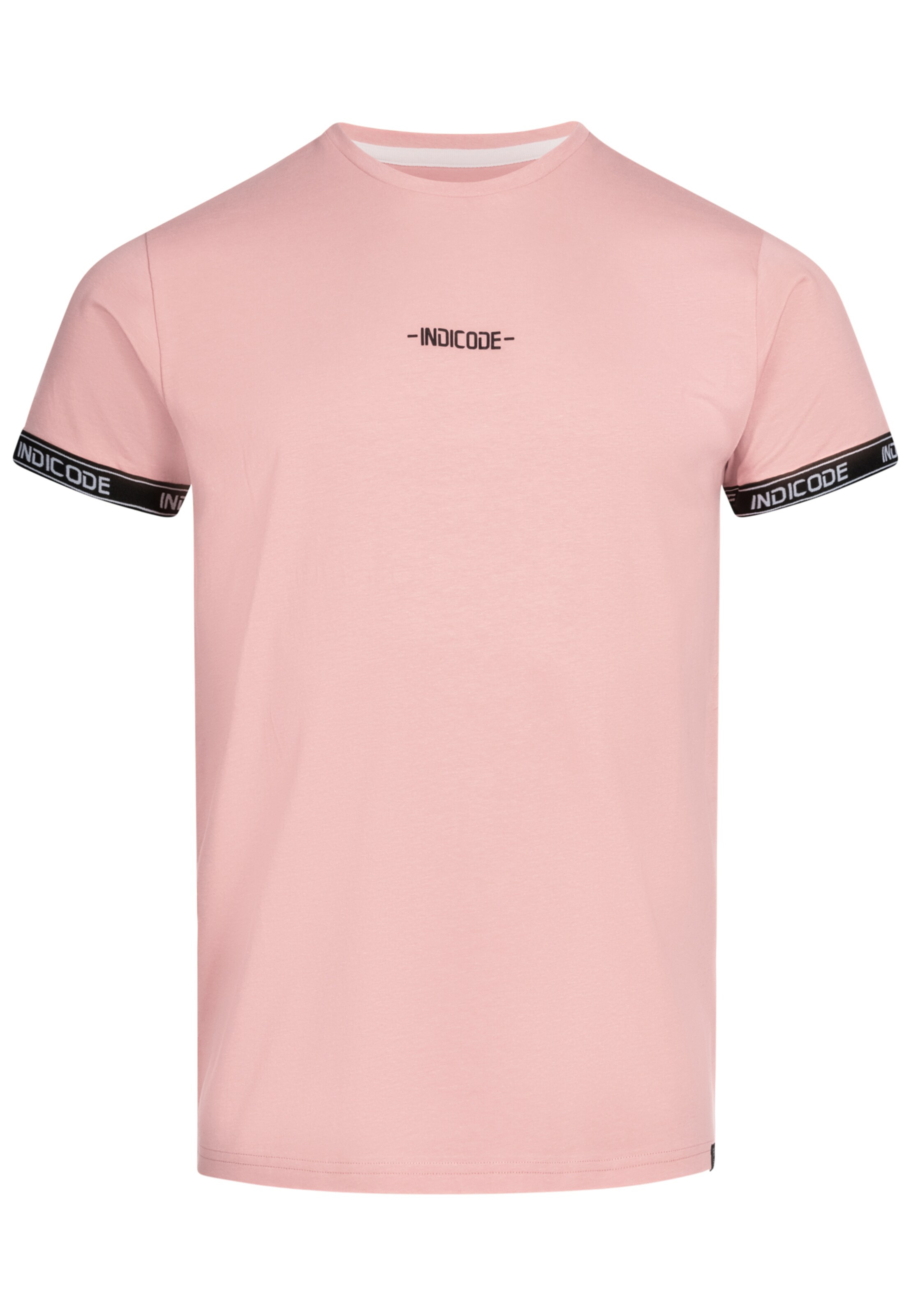 INDICODE JEANS Shirt 'Lutzy' in Roze: voorkant