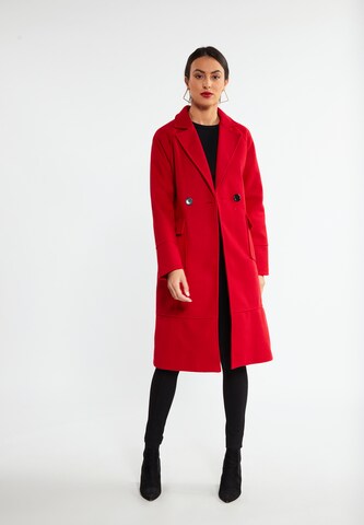 Manteau mi-saison faina en rouge