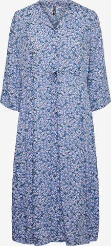 PIECES Košilové šaty 'Nya' – modrá: přední strana
