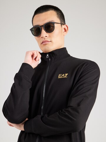 EA7 Emporio Armani Sweatjacka i svart