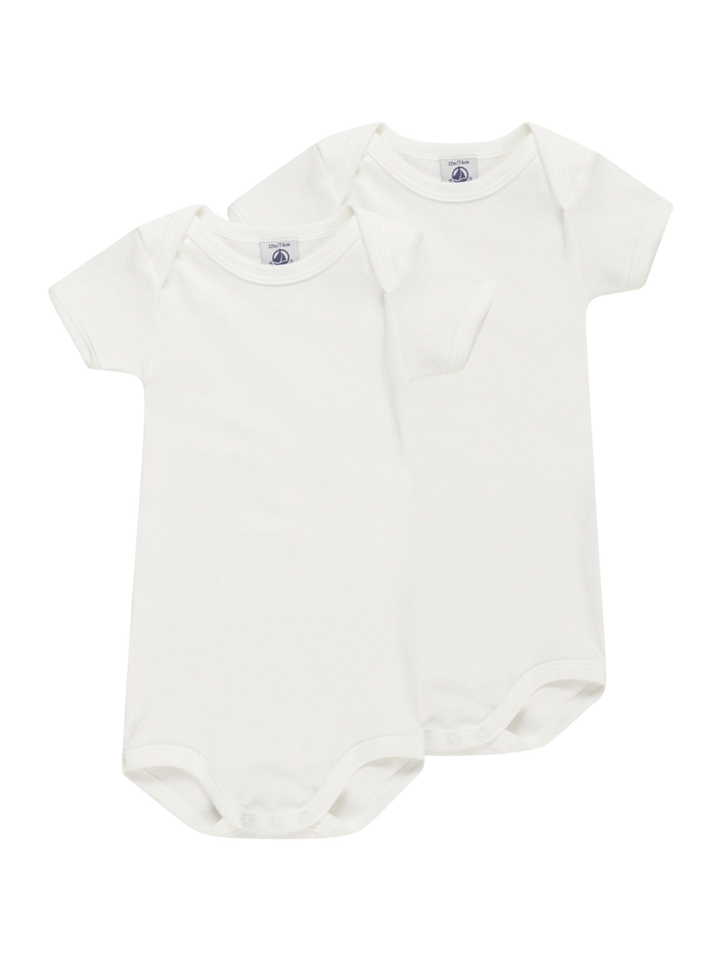 PETIT BATEAU - Macacão/Body em branco: frente