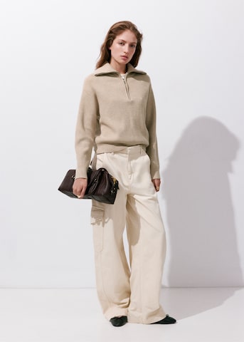 MANGO Sweater 'RIZON' in Brown