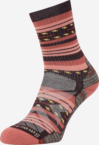 Chaussettes de sport Smartwool en rouge : devant