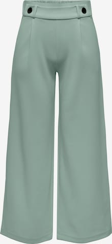 JDY Wide leg Pleat-Front Pants 'Geggo' in Green: front