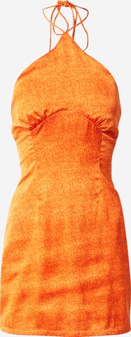 NEON & NYLON Šaty 'OVIBES' – oranžová: přední strana