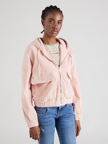 Veste mi-saison 'Kenzie' ONLY en rose : devant